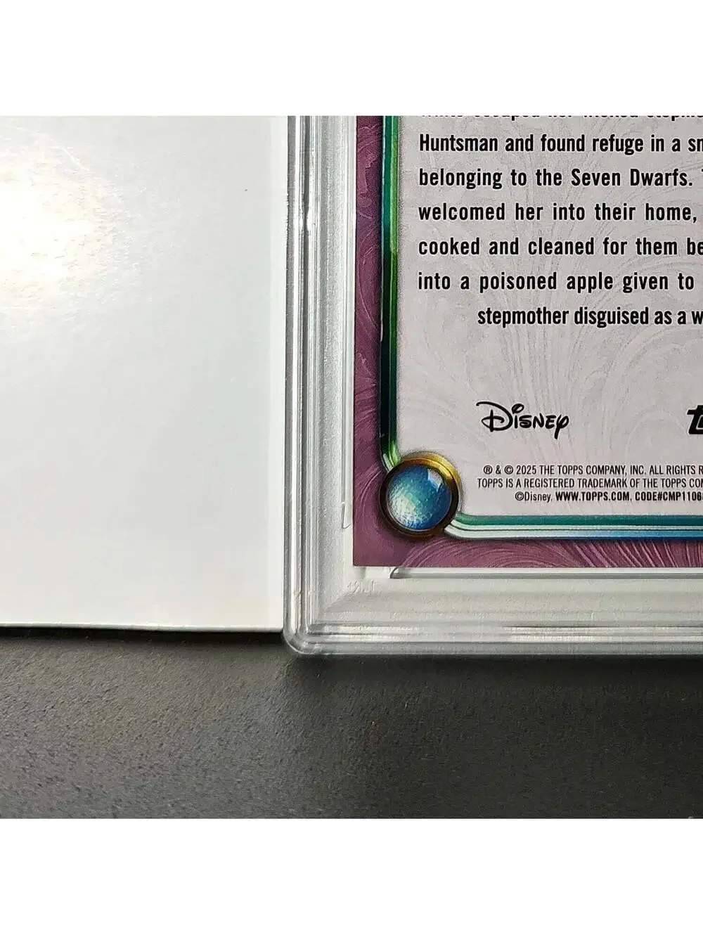 Snow White  2025 Topps Disney Cartoon Princess #151 Card PSA 9